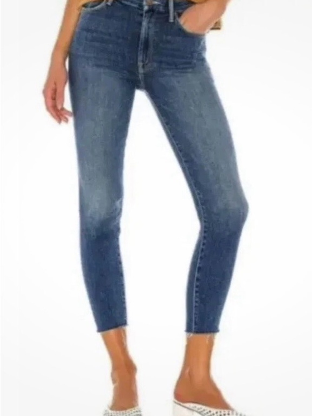MOTHER High Waisted Looker Ankle Fray, Size 29 - Picture 6 of 9